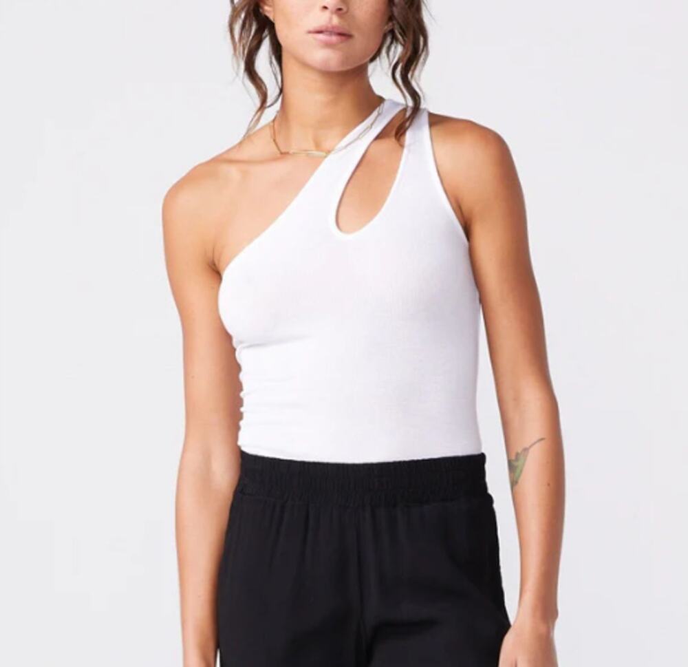 Monrow One Shoulder Bodysuit